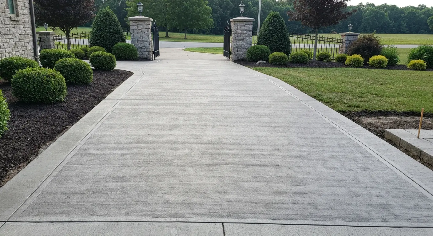 Concrete walkway in Gates Mills