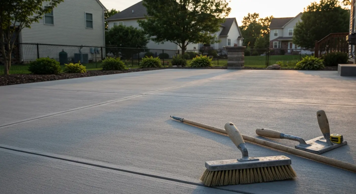Concrete patio project