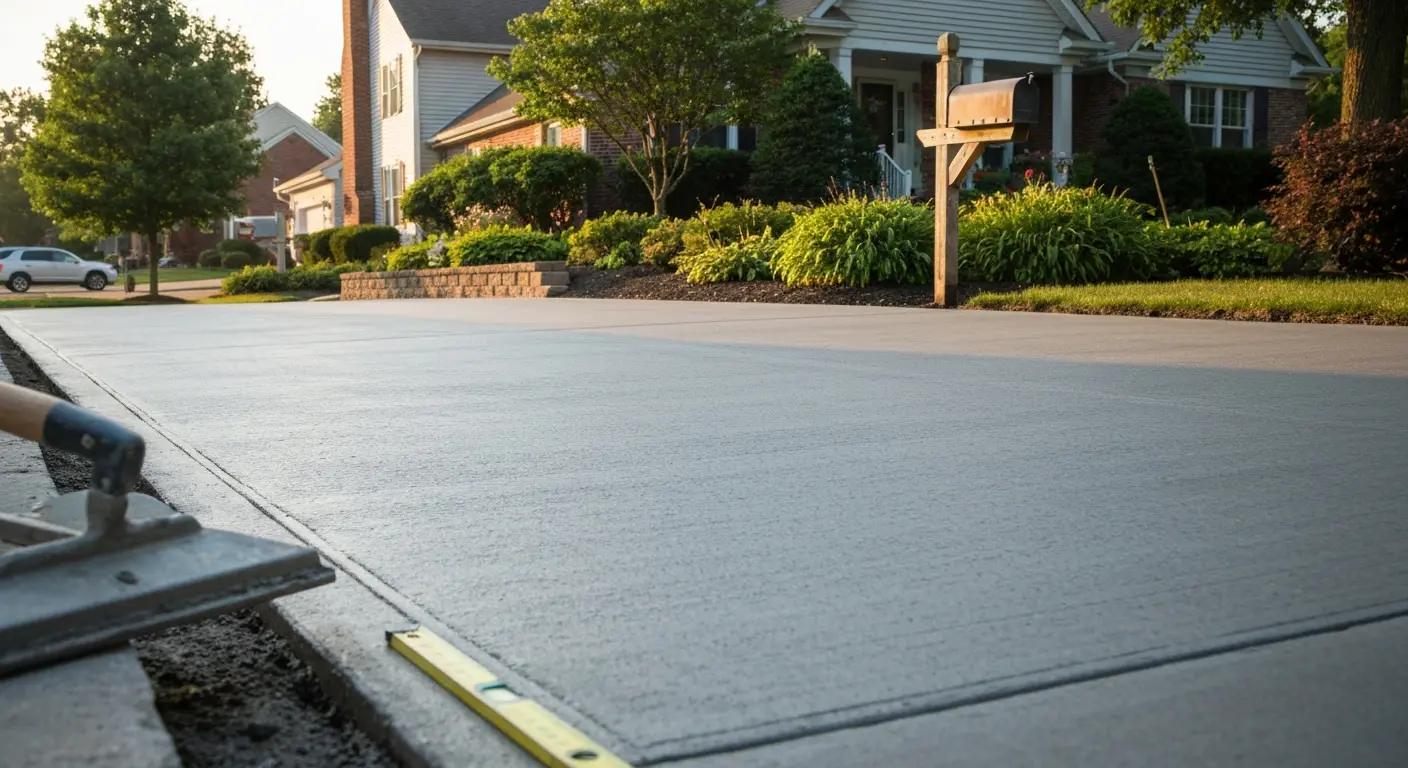 Concrete driveway project