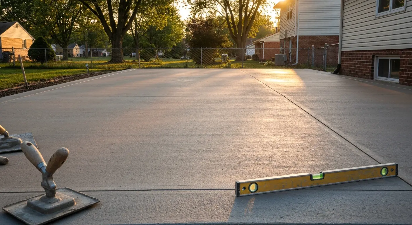 Concrete patio project
