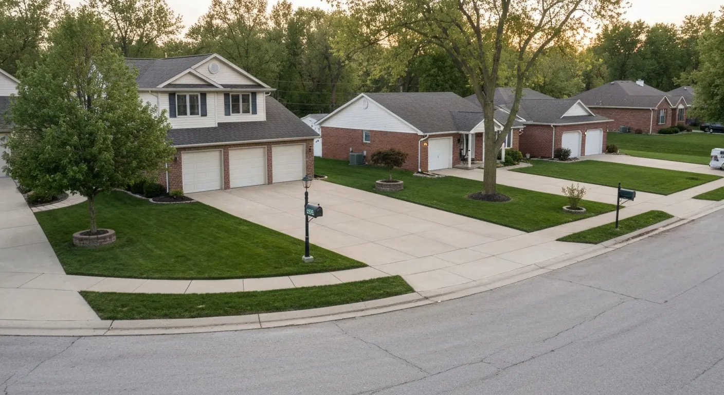 North Ridgeville city center and local roads