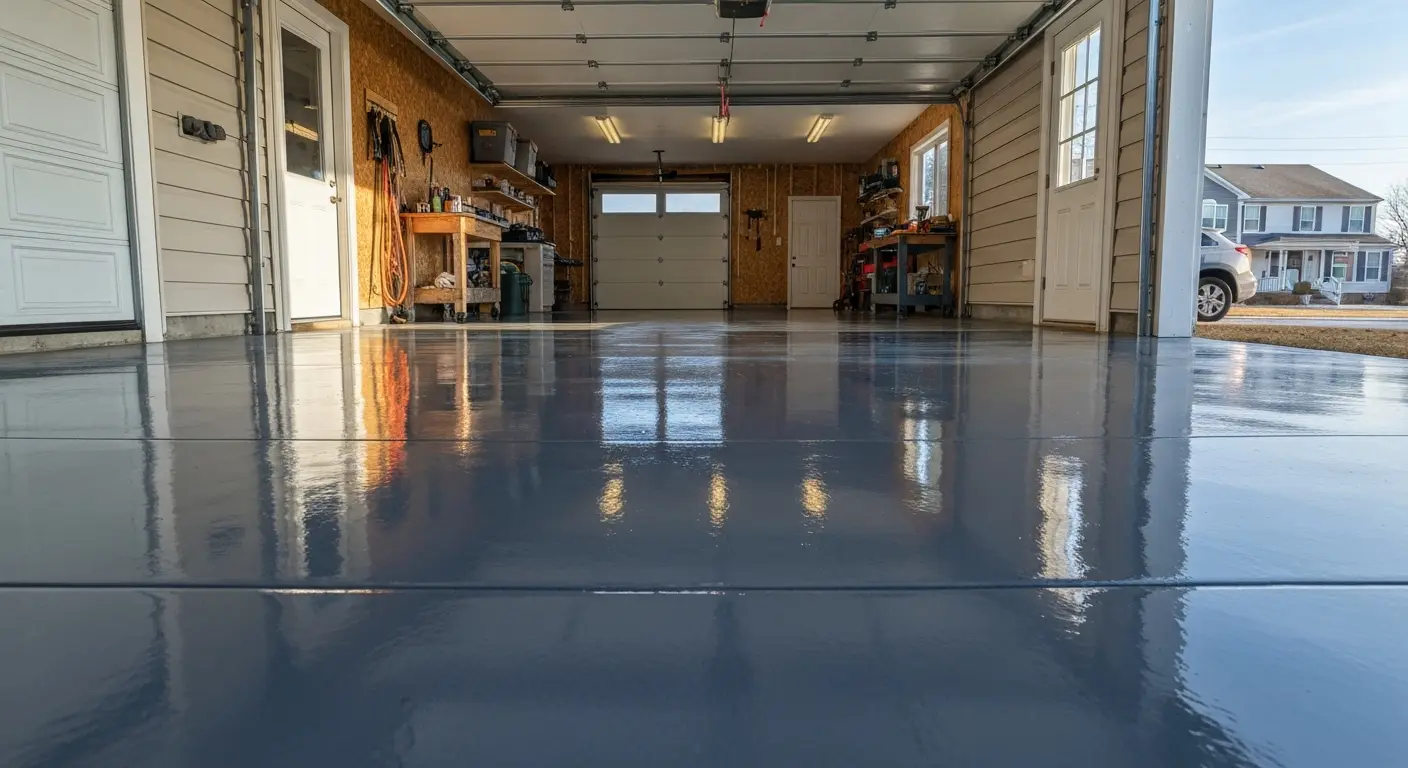 Epoxy garage floor
