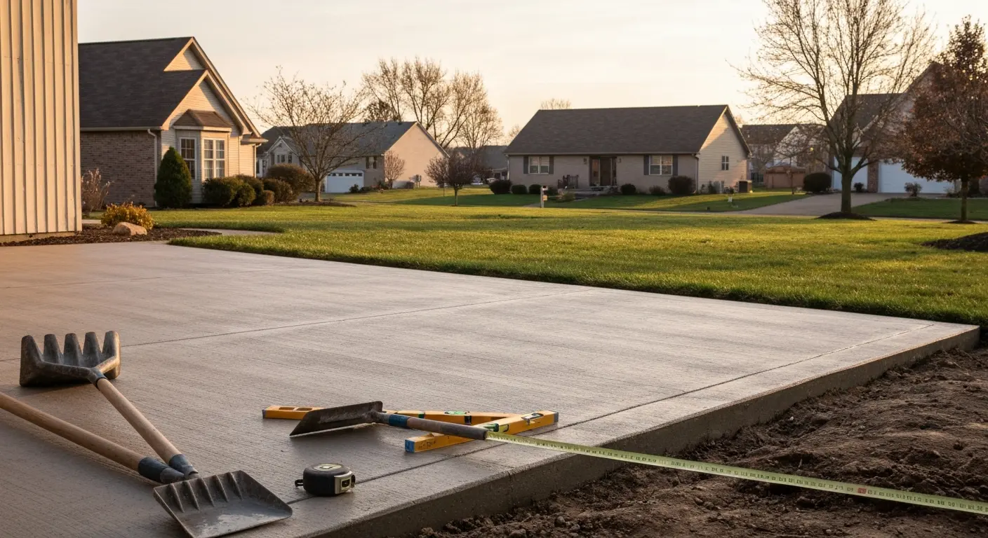 Concrete patio project