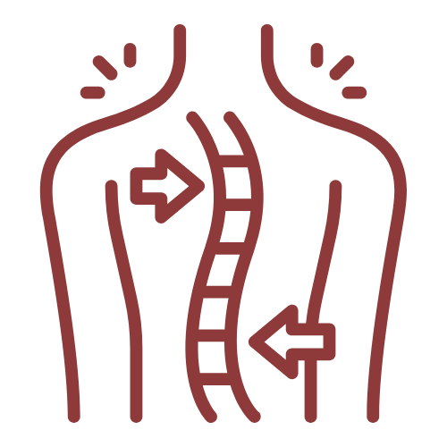 Lasting relief chiropractic care icon — spine wellness illustration