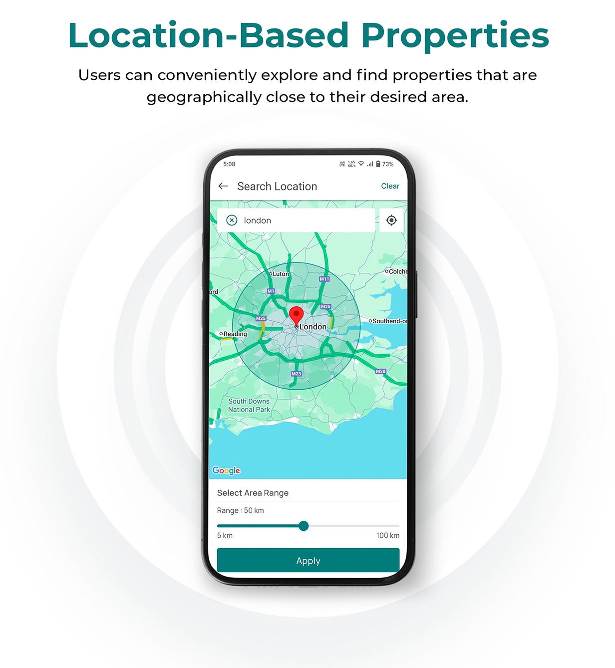 Search on the map — Location Discovery