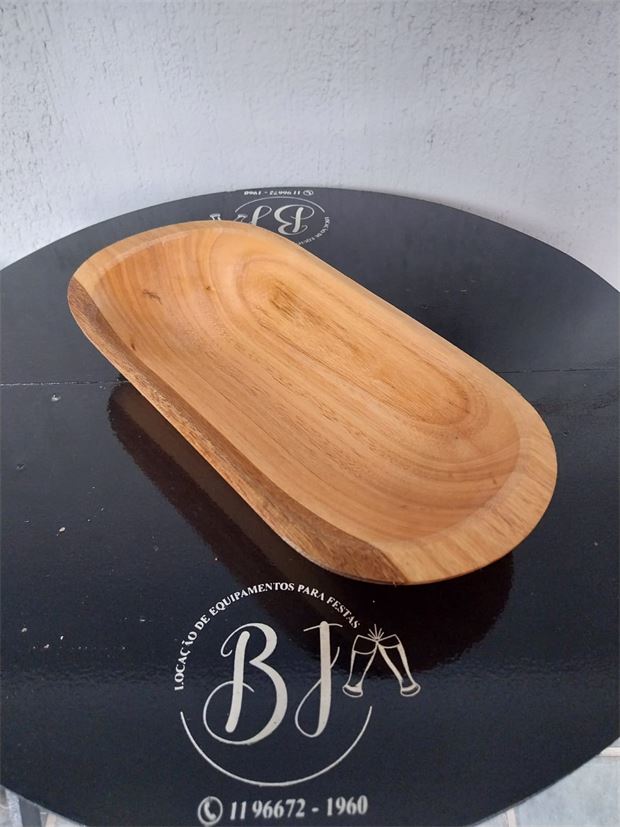 Gamela de madeira para doces, bolos e salgados
