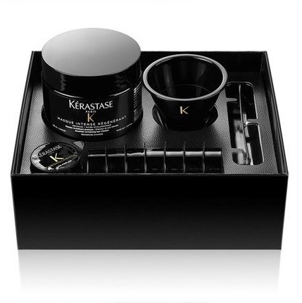 Kerastase luxury black gift box with hair care products in Dubai