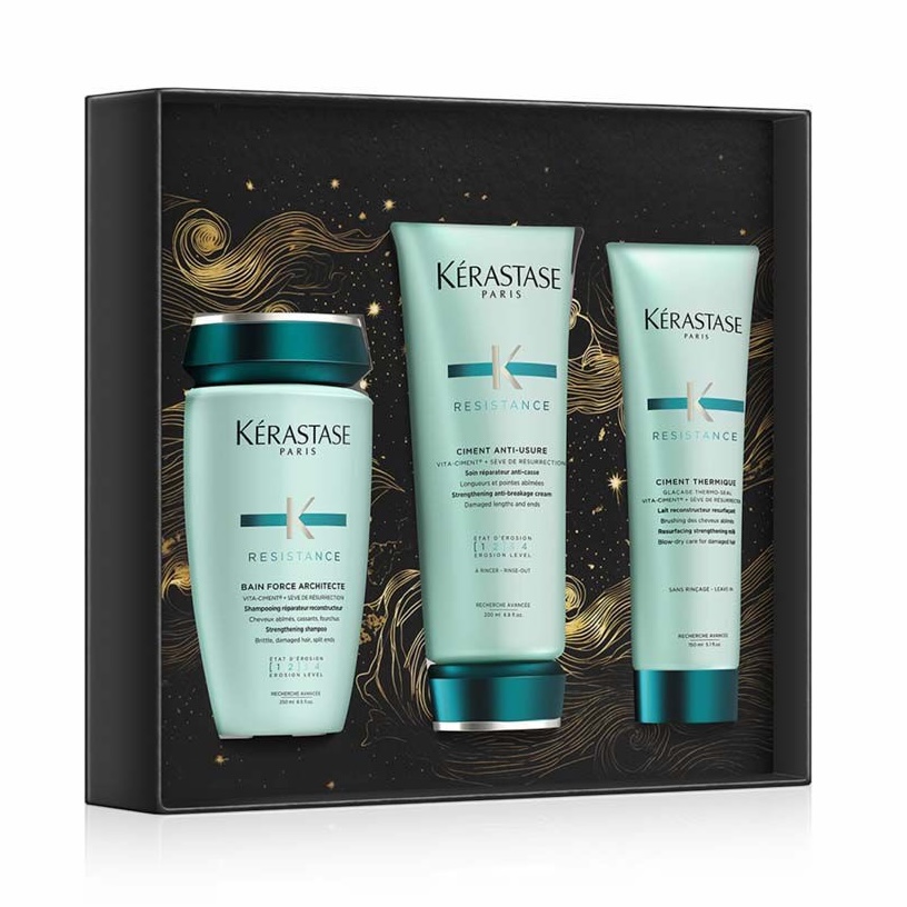 Kerastase Strengthening Gift Set that strengthens weak, damaged hair in Dubai