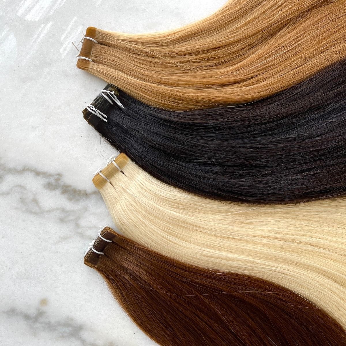Tape-in hair extensions in multiple color options n Dubai