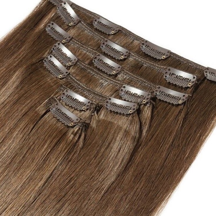 Clip-in hair extensions for instant length and volume in Dubai