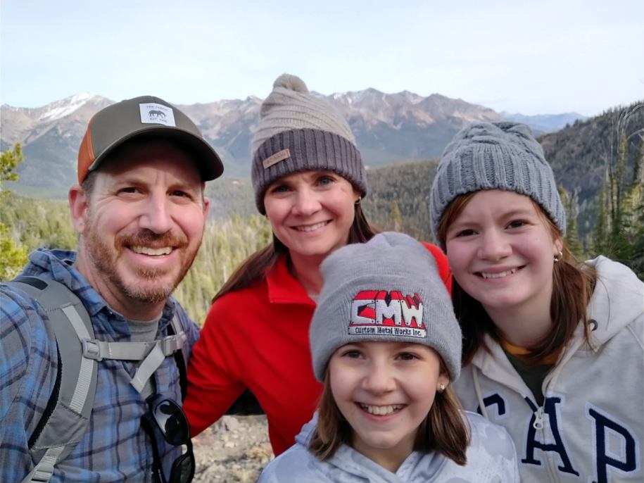 John McCabe with his family