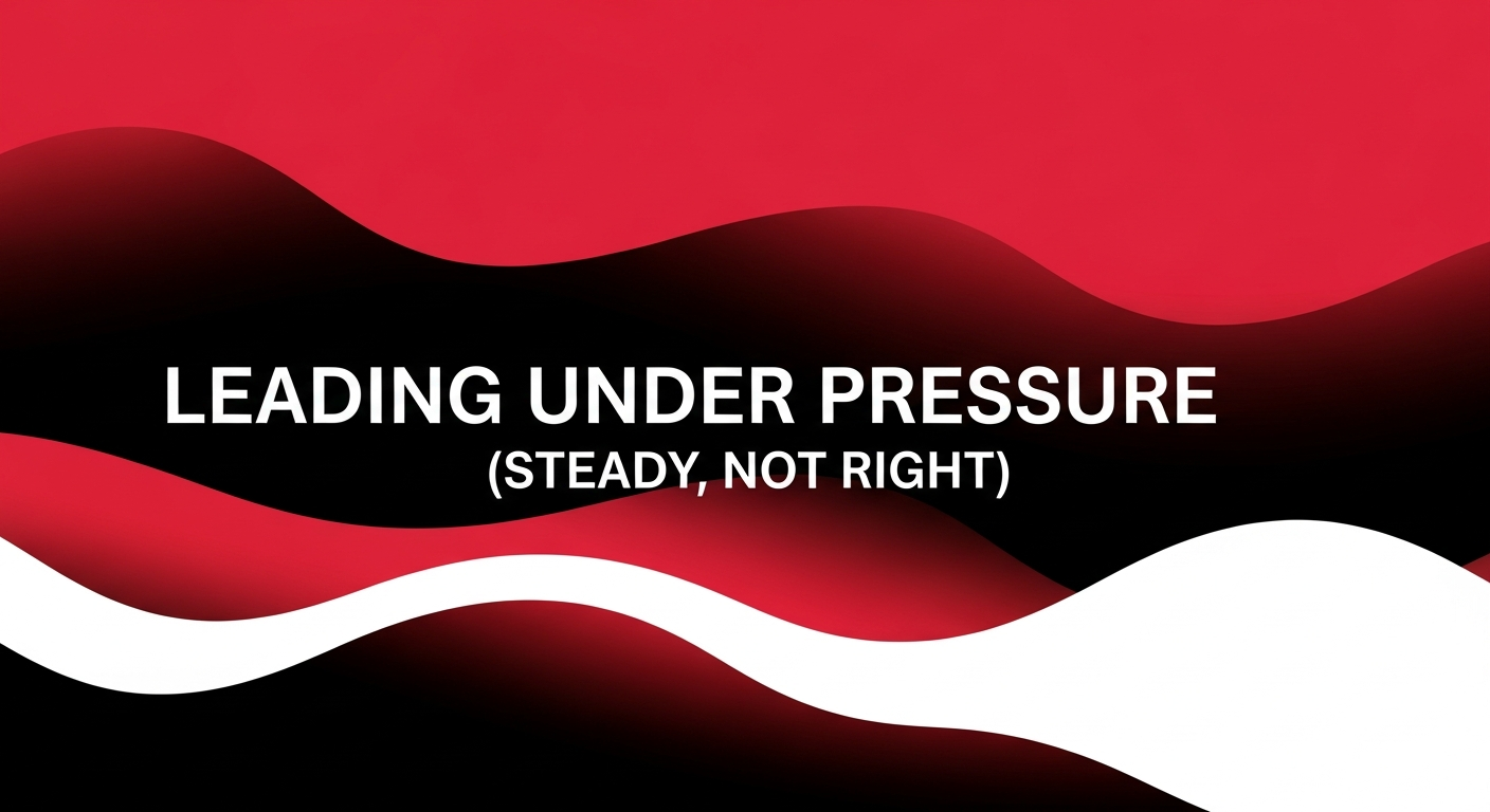 Leading Under Pressure (Steady, Not Right)