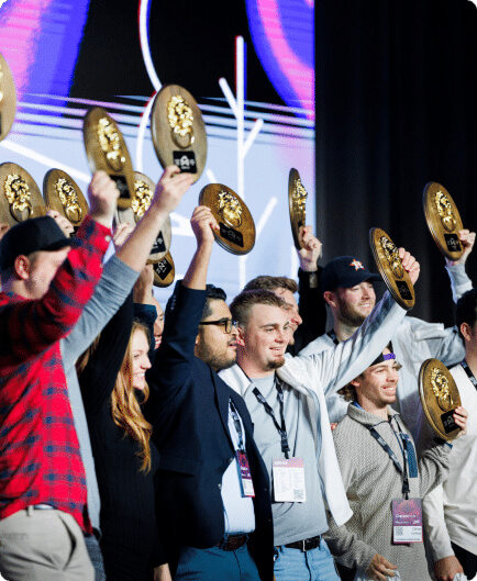 Golden Door winners celebrating