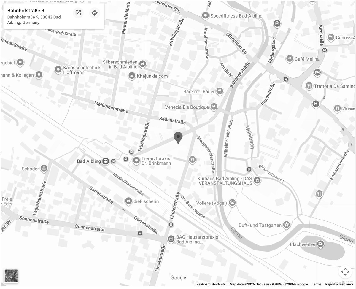 Kartenausschnitt: FENICS Standort, Bahnhofstraße 9, 83043 Bad Aibling