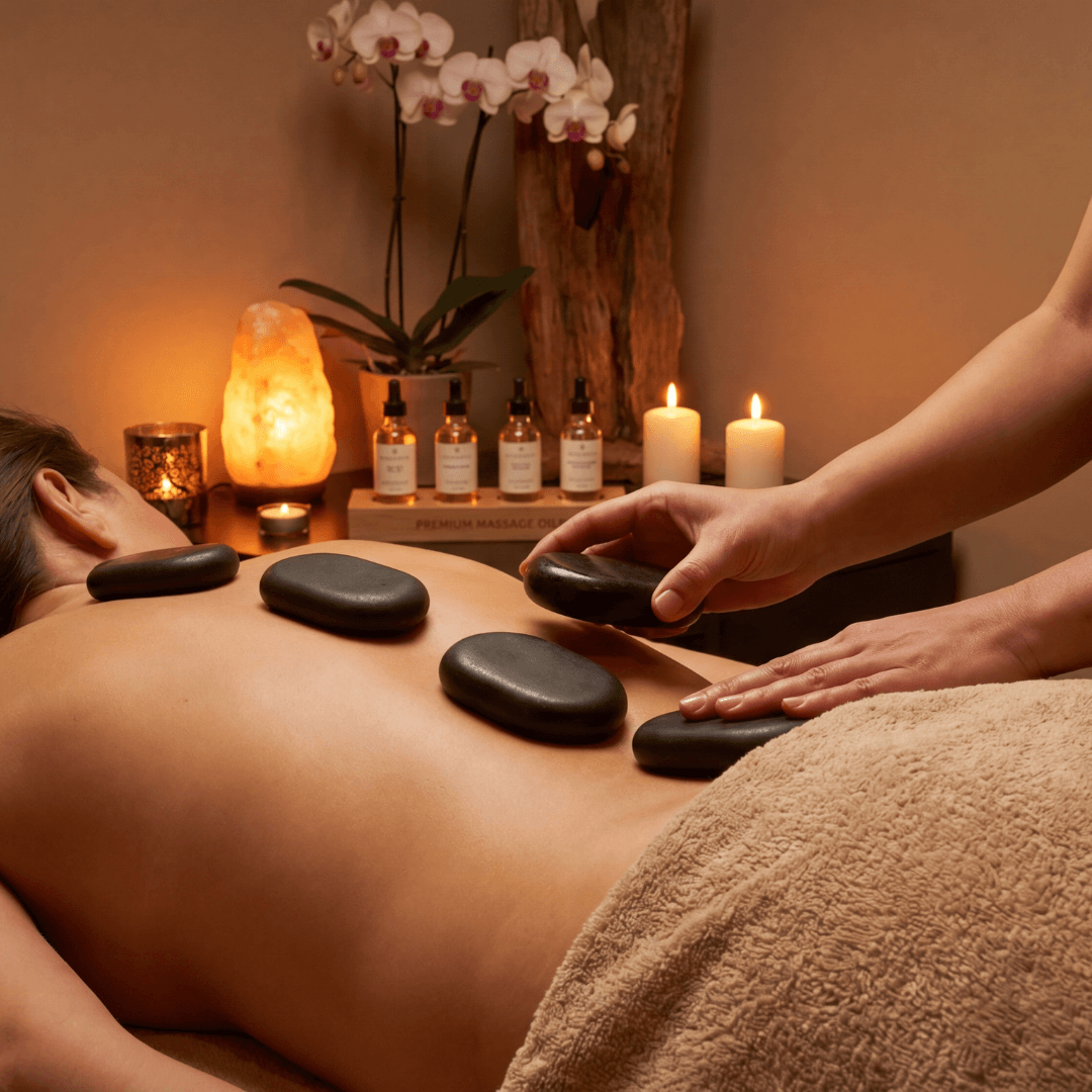 Hot Stone Massage — REPLACE with your own photo