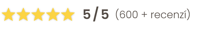Hodnocení 5/5 ze 600+ recenzí