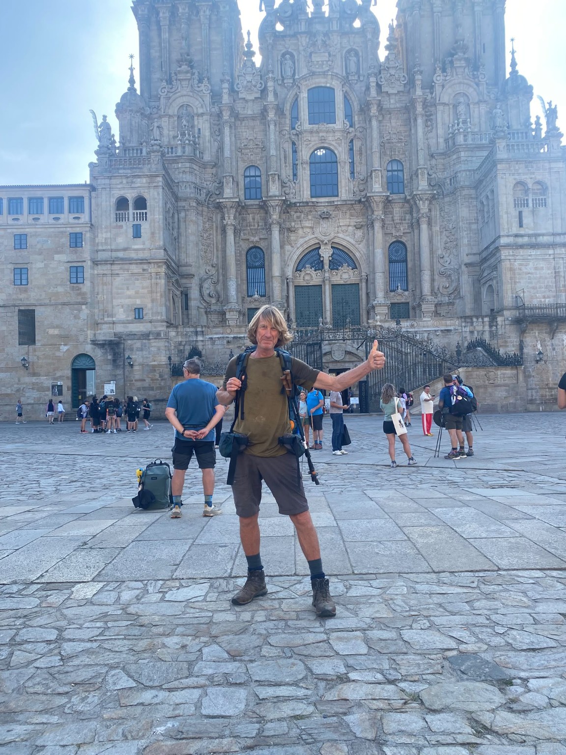 Aankomst in Santiago de Compostela