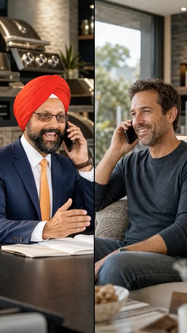 Surinder on a free design consultation call