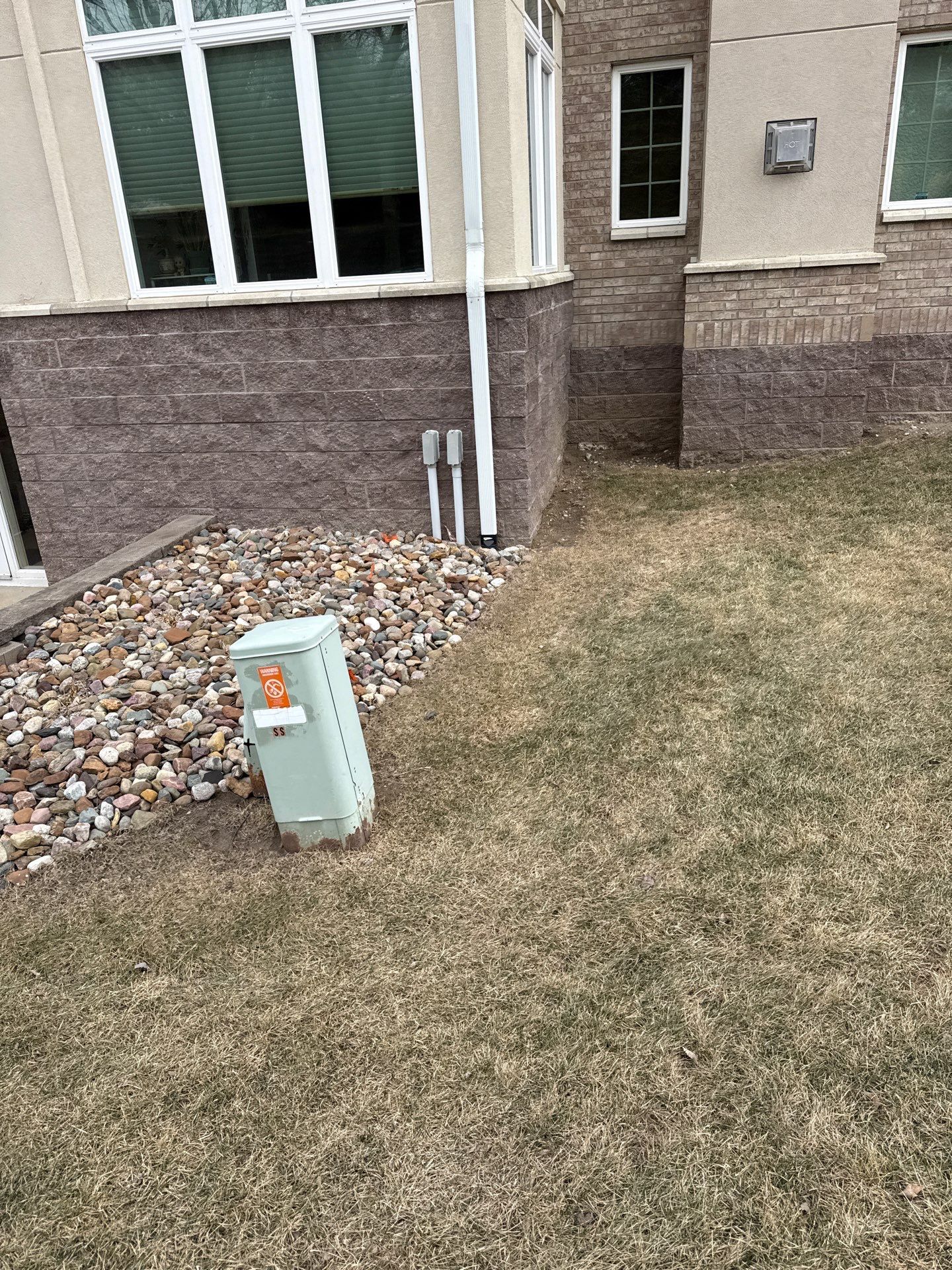 gardening with broken drain