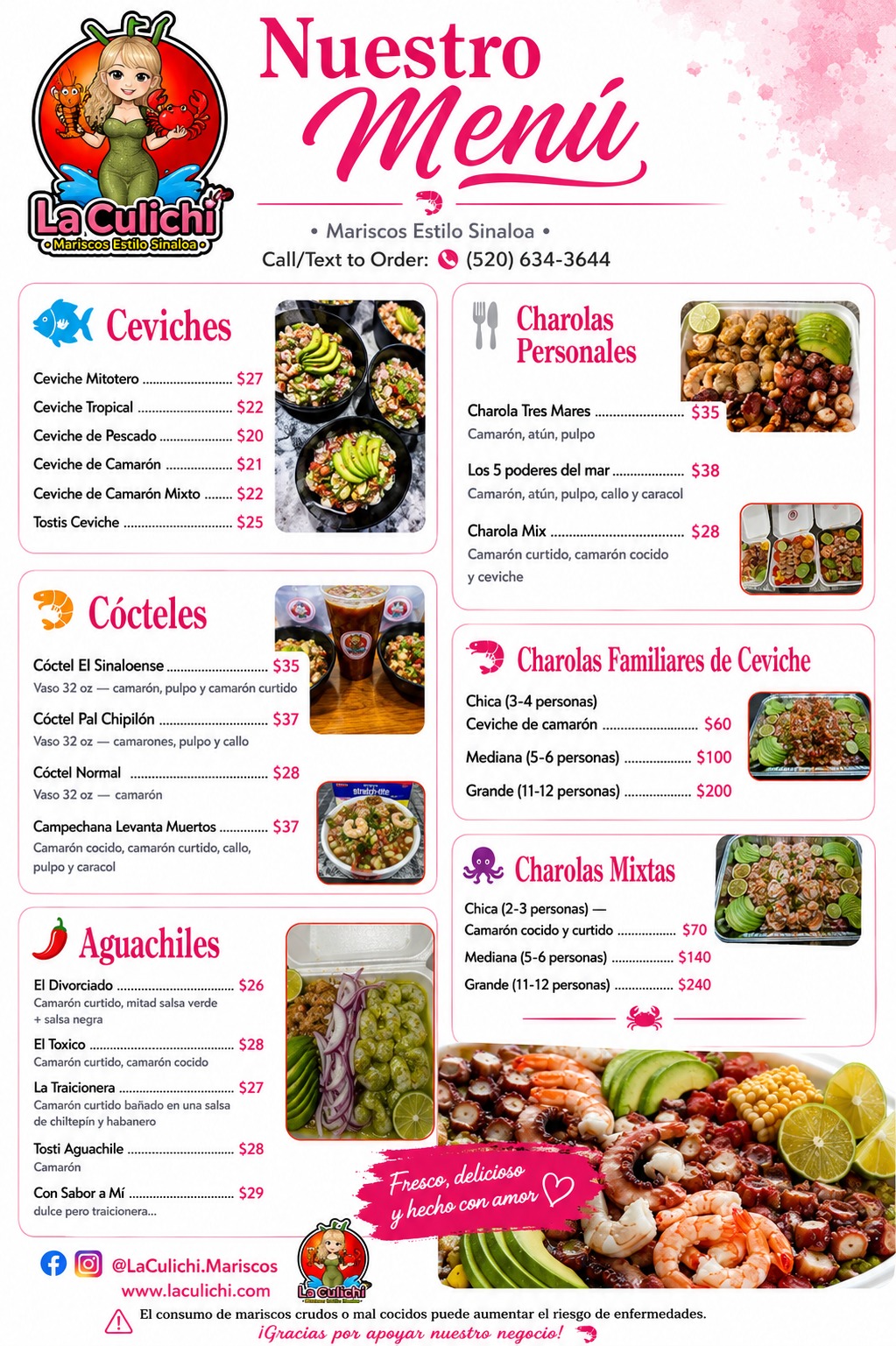 Menu La Culichi