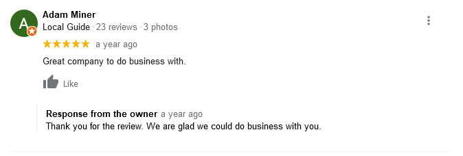 AJR Heating Air Conditioning Refrigeration, Inc. Google Review