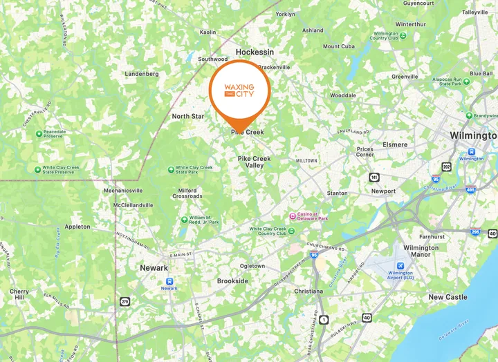 Map — Waxing The City Pike Creek, DE