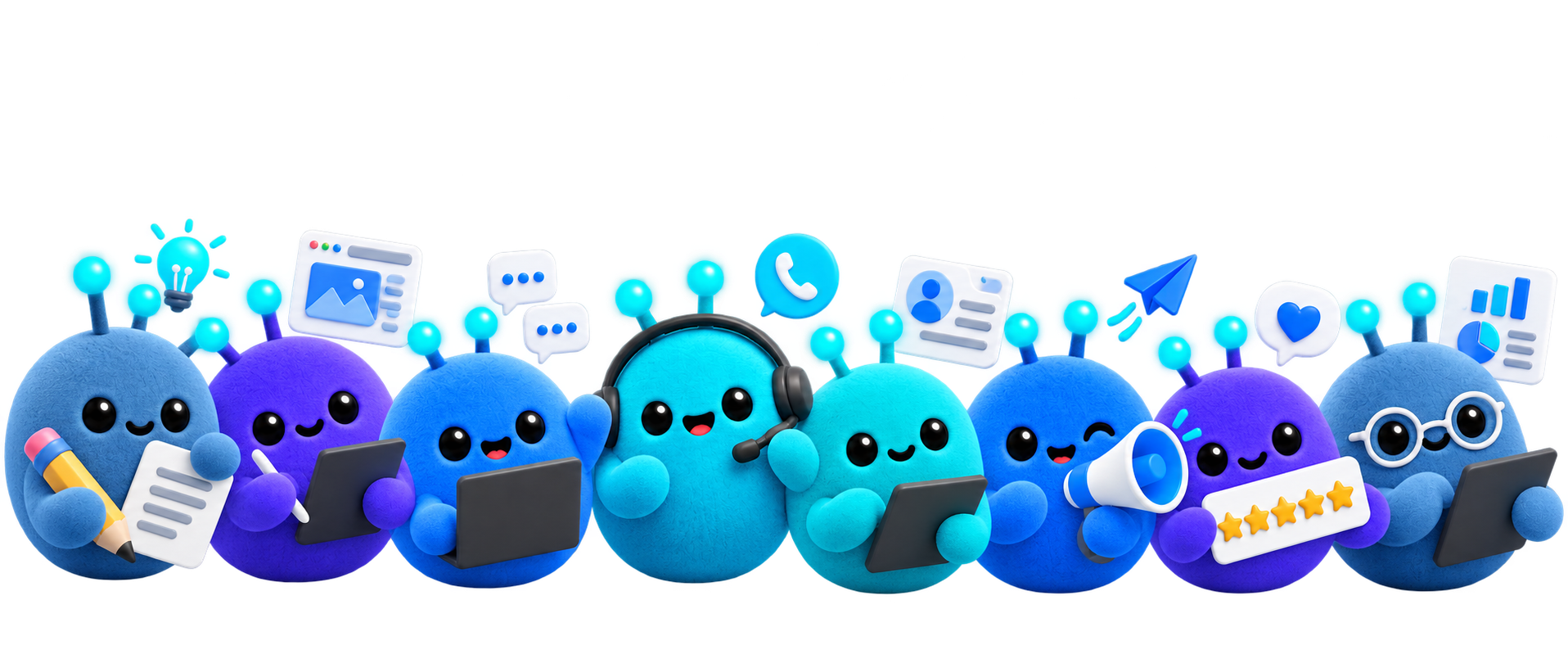 Los 8 agentes de IA de PowerLeads