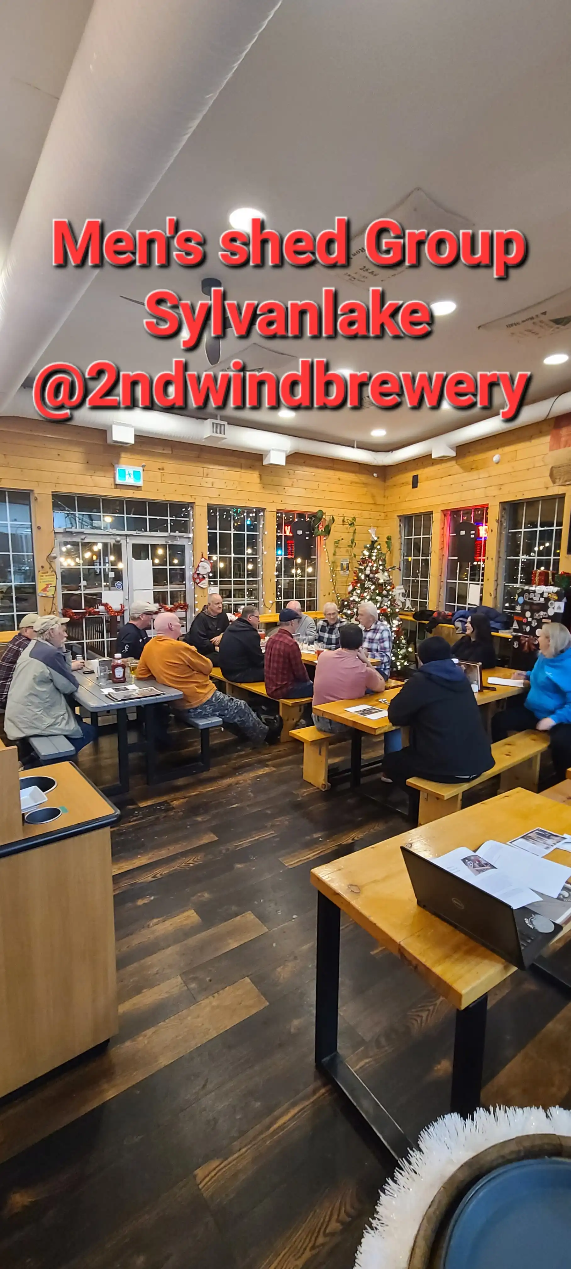 The Men's Shed group from Sylvan Lake at 2nd Wind Brewery