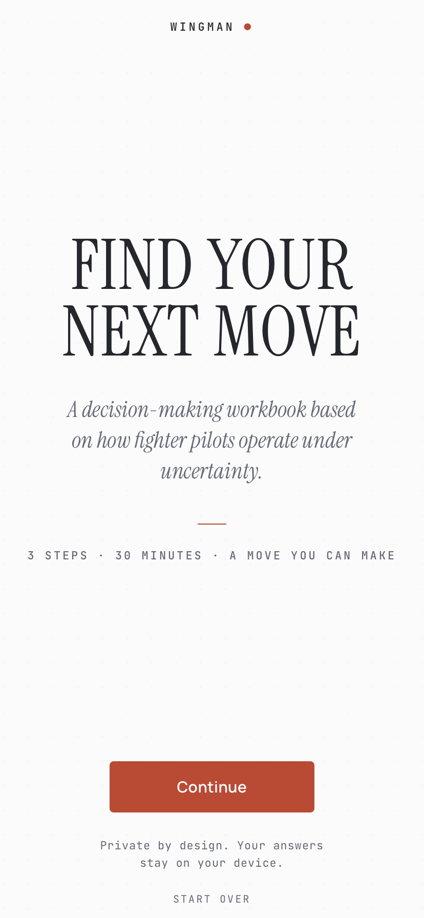 The Decision App — the free companion to Find Your Next Move