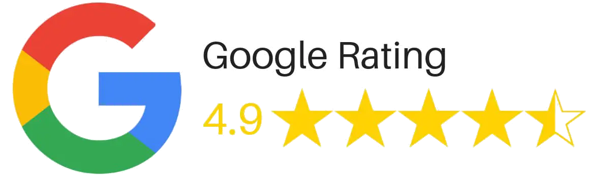 4.9 Google rating from 104 reviews
