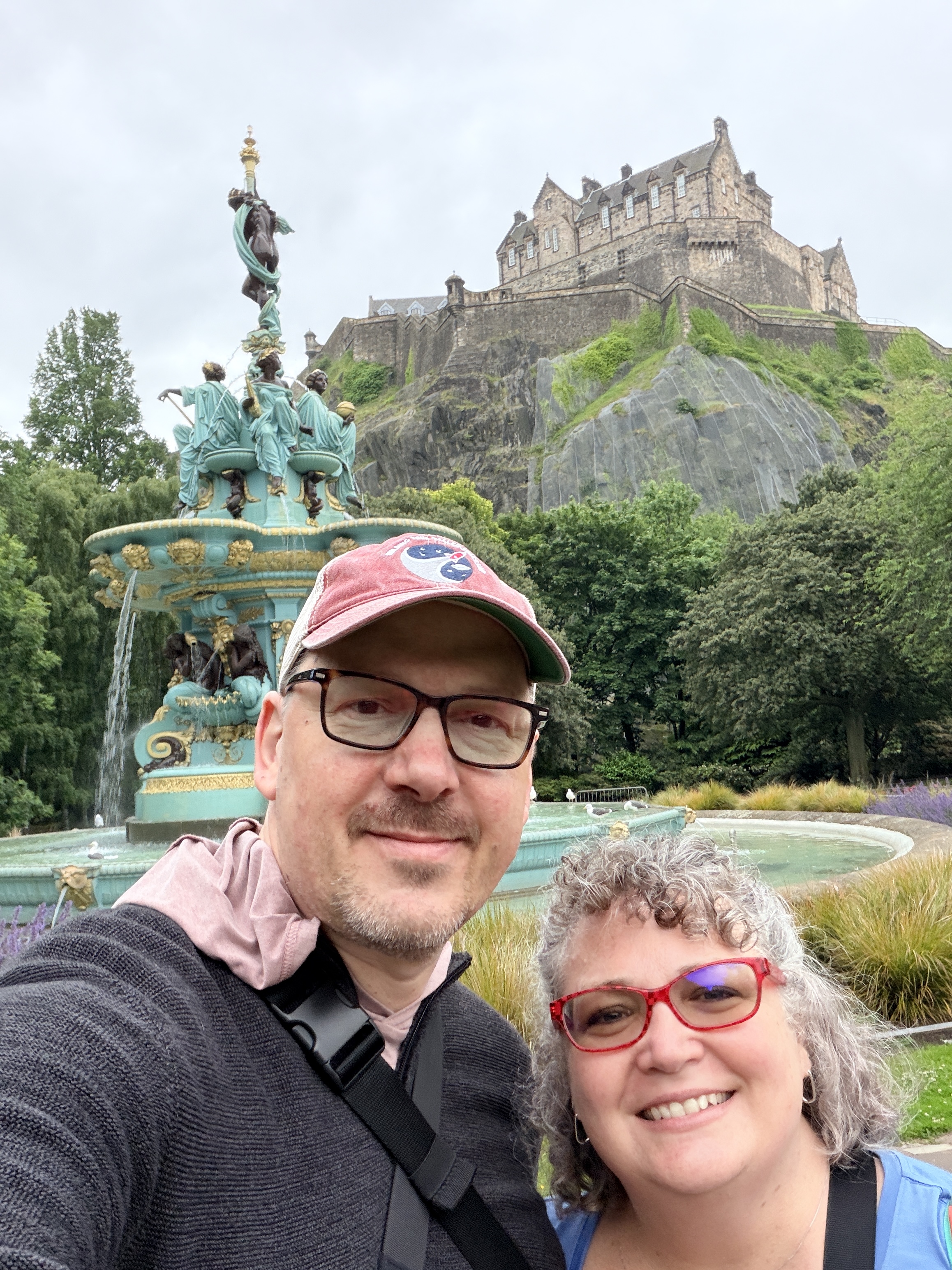 Michael and Jamie in Edinburgh, Scotland
