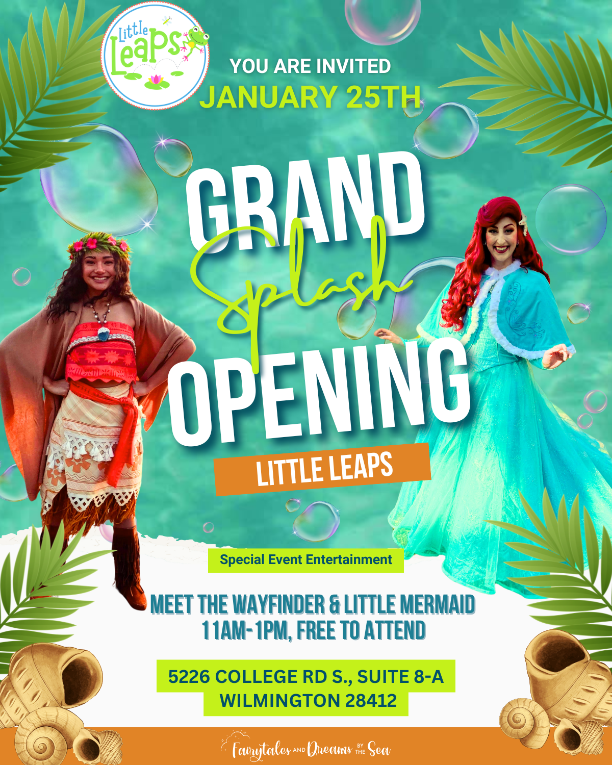 Grand Opening Splash at Little Leaps January 2th 2025