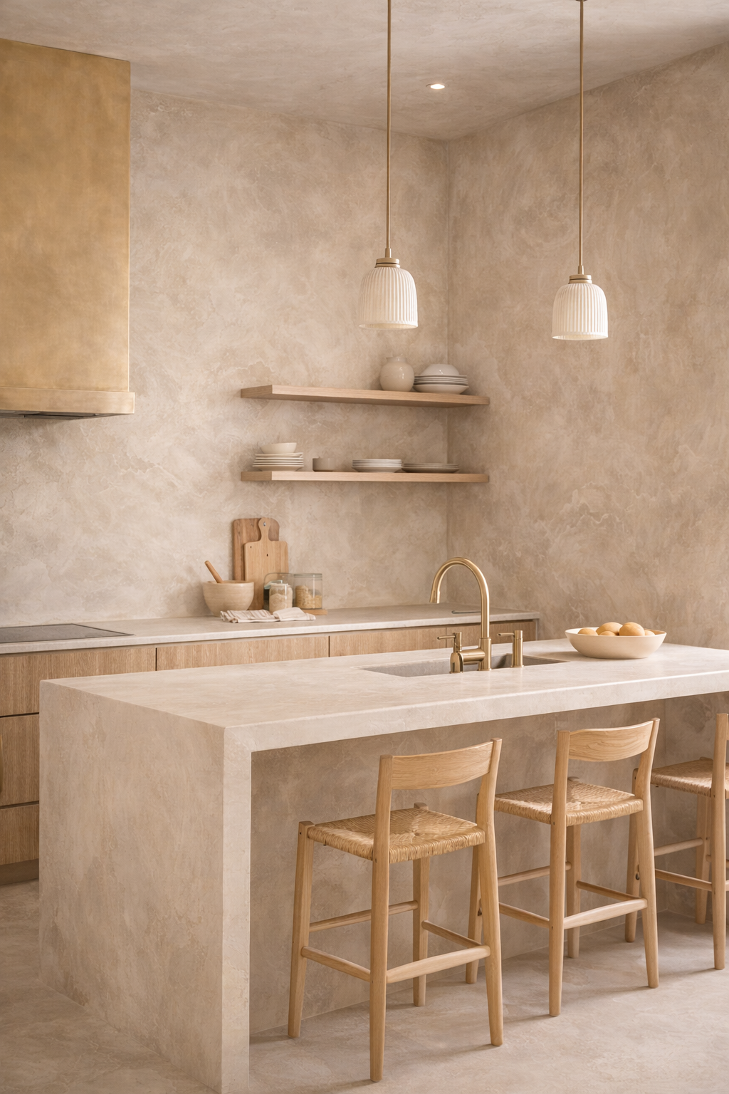 Venetian plaster kitchen walls Palm Beach County FL