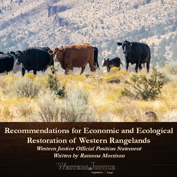 Recommendations for Economic and Ecological Restoration of Western Rangelands