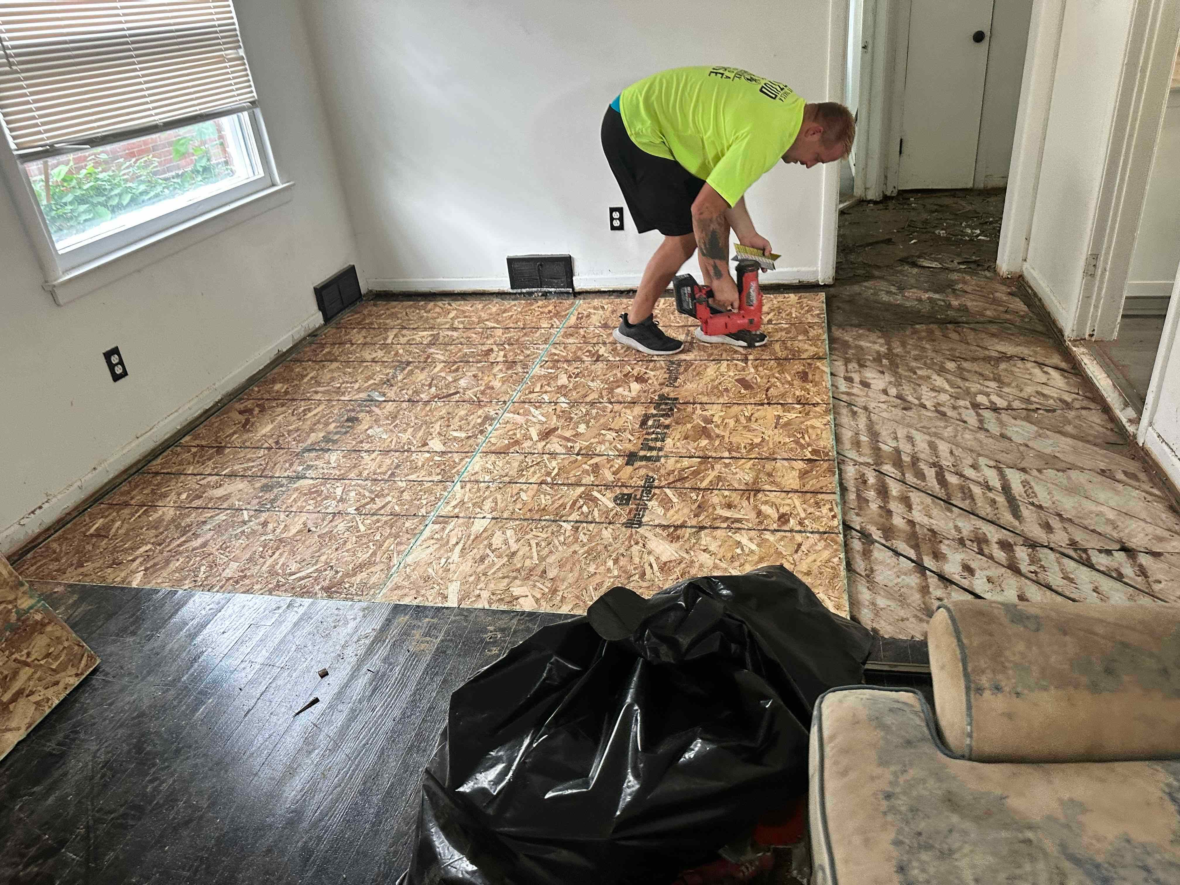 Interior Floor Removal & Subfloor Work