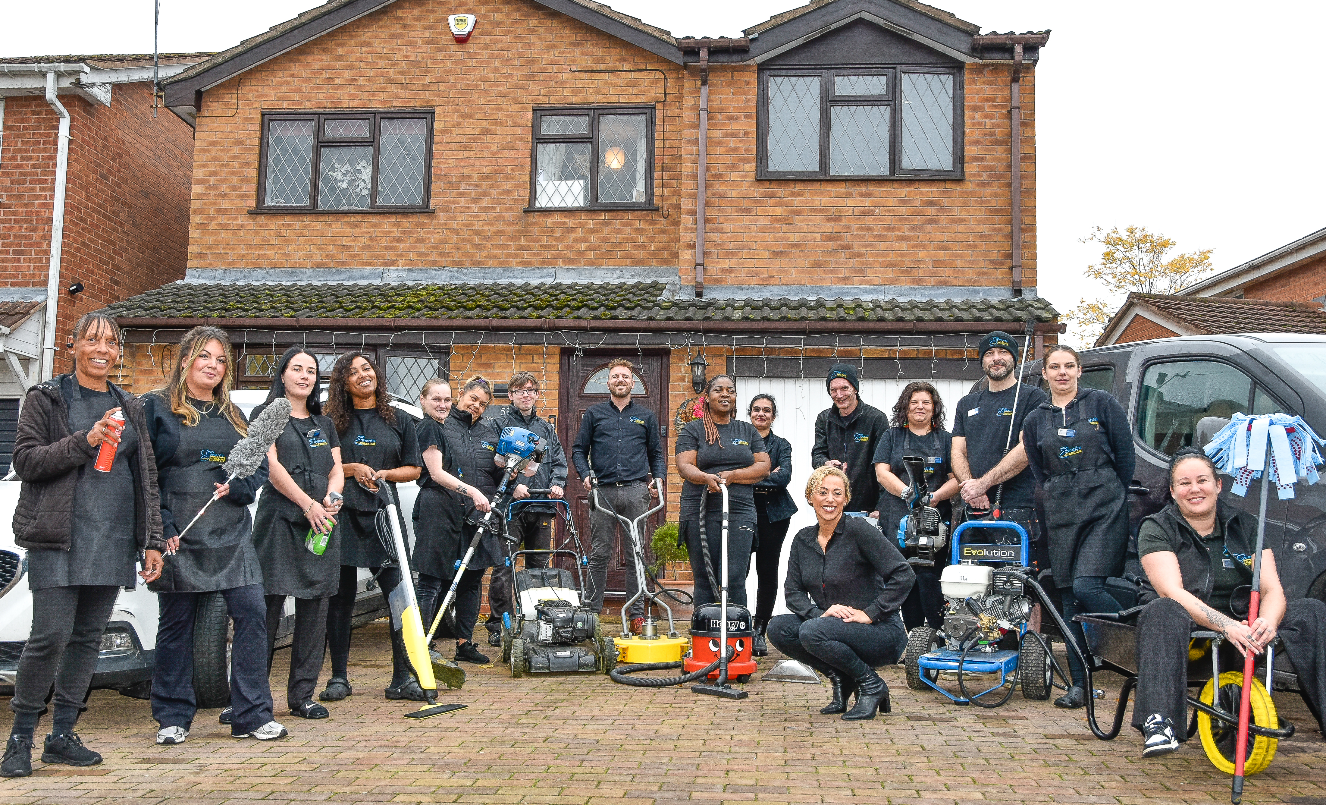 Well-maintained Nottingham property with clean facade and landscaped garden after regular maintenance service