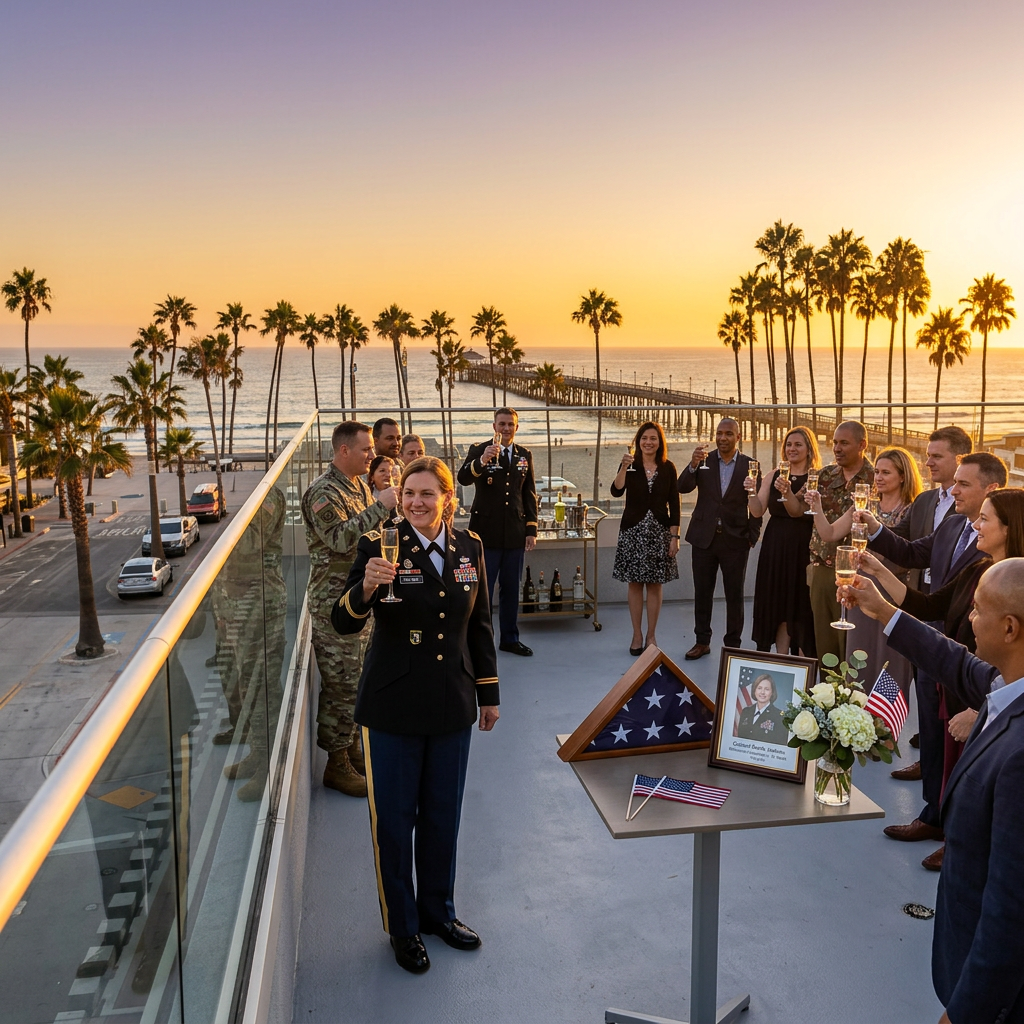 Corporate event venue San Diego rooftop with ocean views