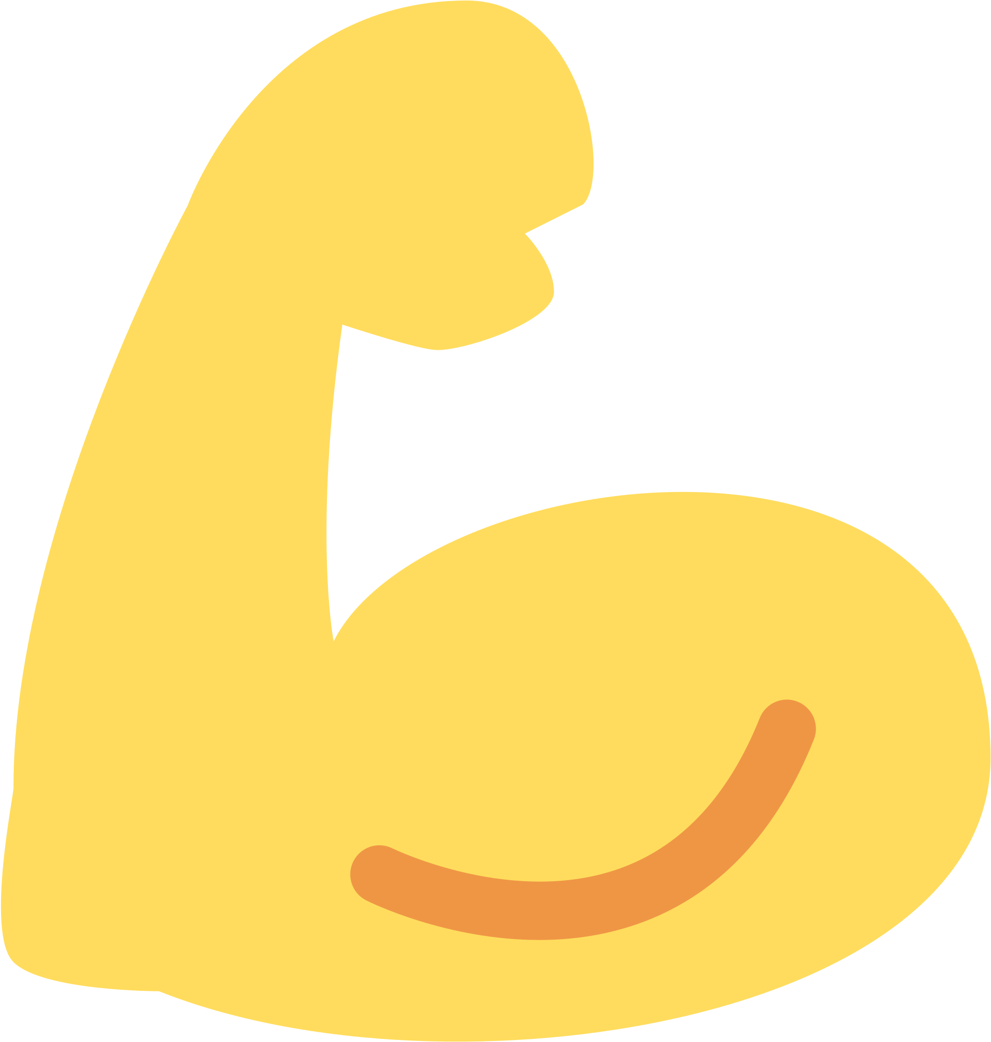 Flexing arm icon representing complete flexibility