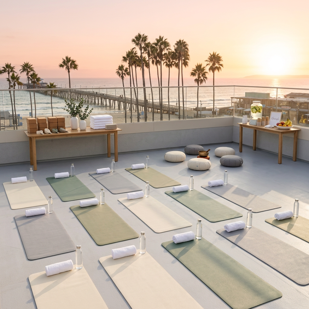 Best sunset views in Southern California from oceanfront rooftop venue San Diego