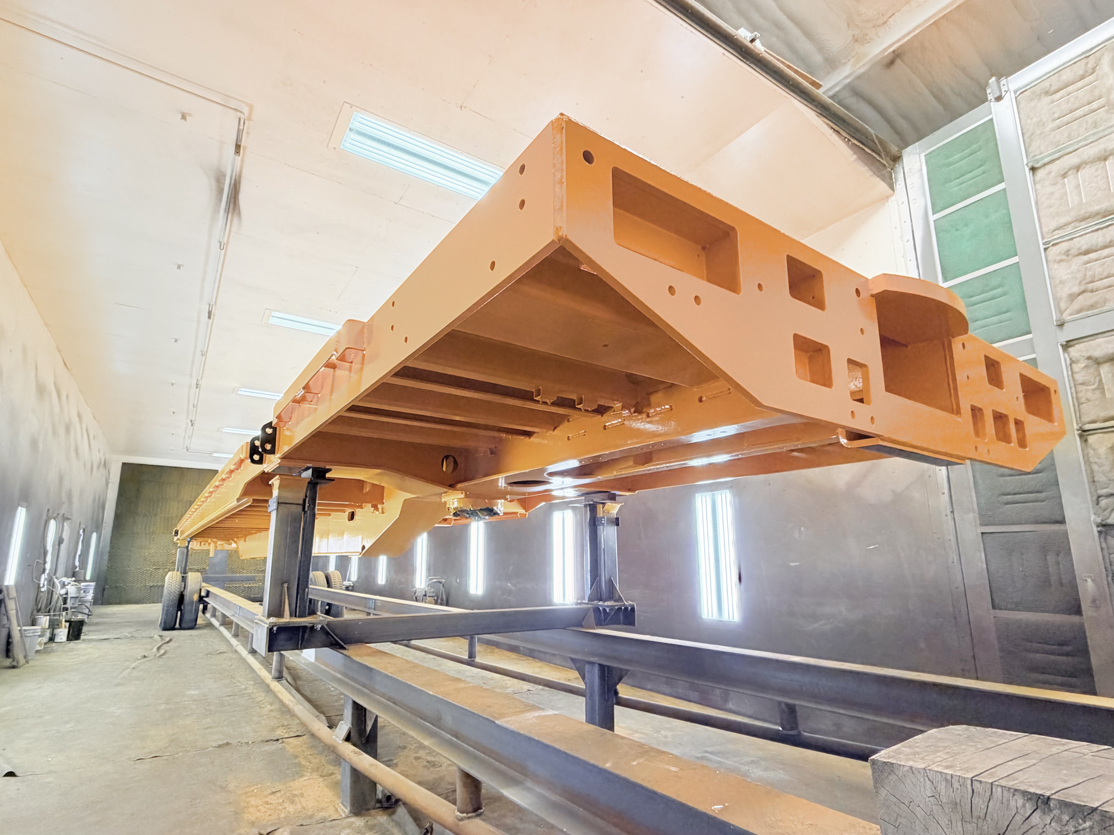 Train chassis and agricultural equipment in Milford, NE
