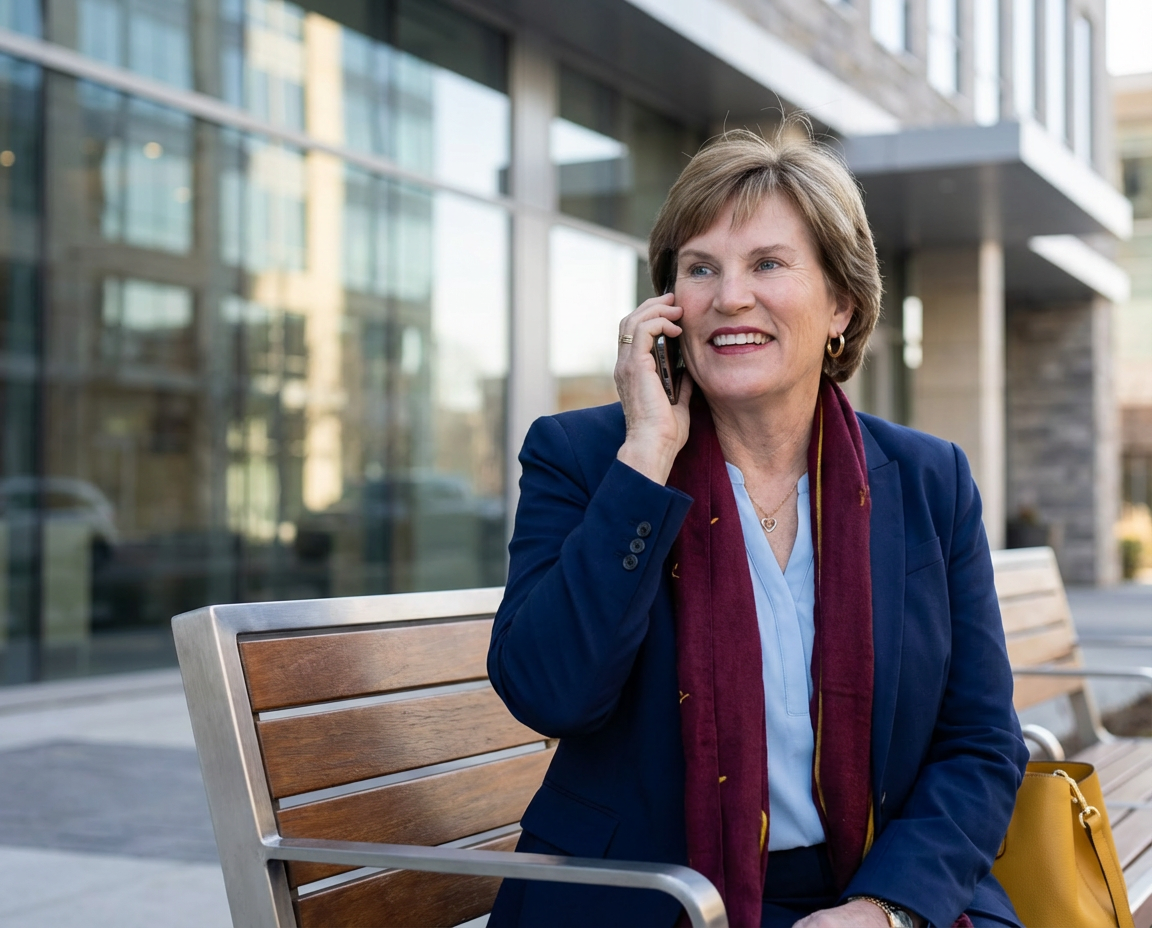 Carol Eddy on a call, Arvada Colorado