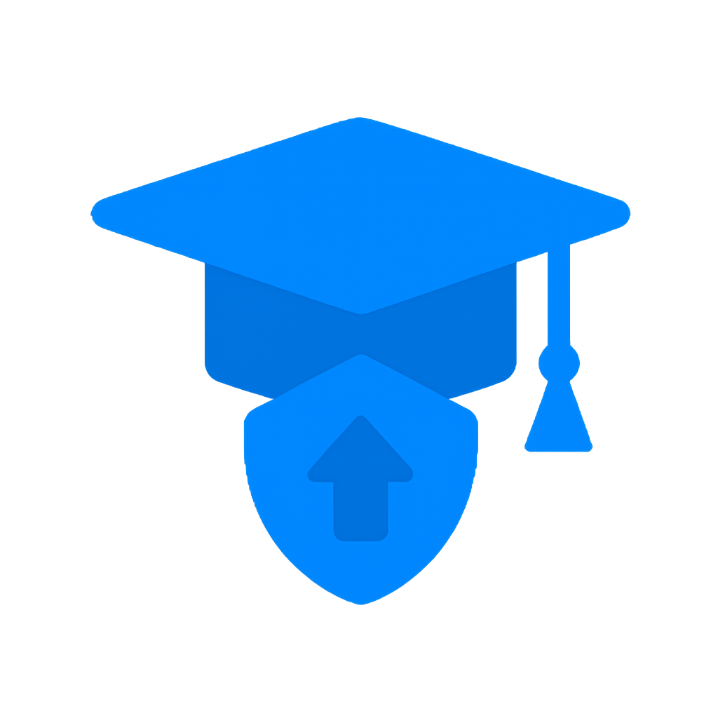 Icon representing digital skills training and security awareness for Training & Adoption.