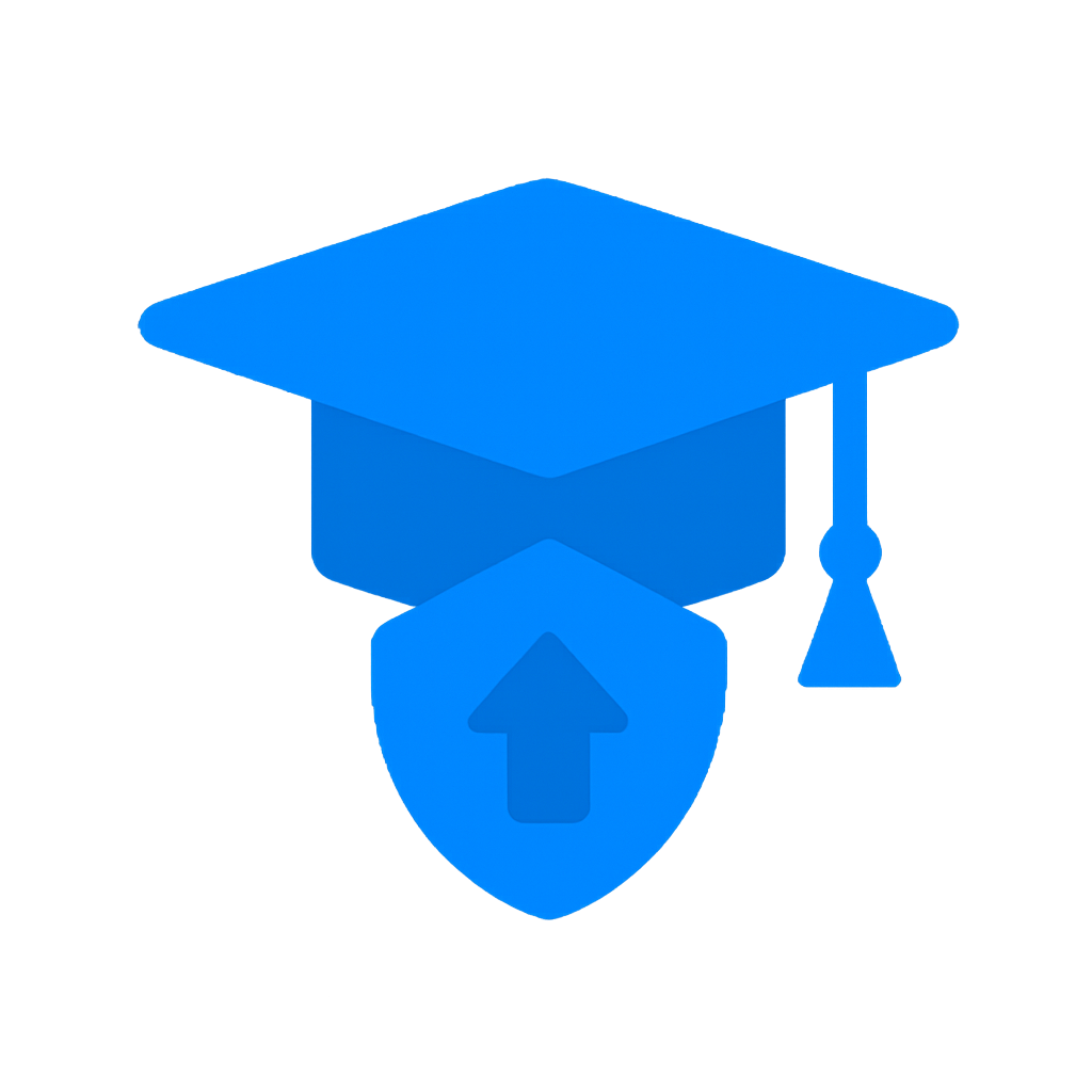 Icon representing digital skills training and security awareness for Training & Adoption.