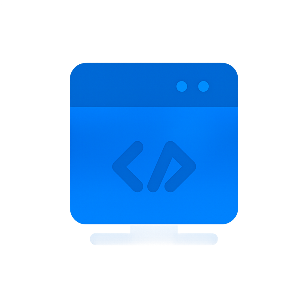 Icon representing secure, conversion-ready website creation for Web Development