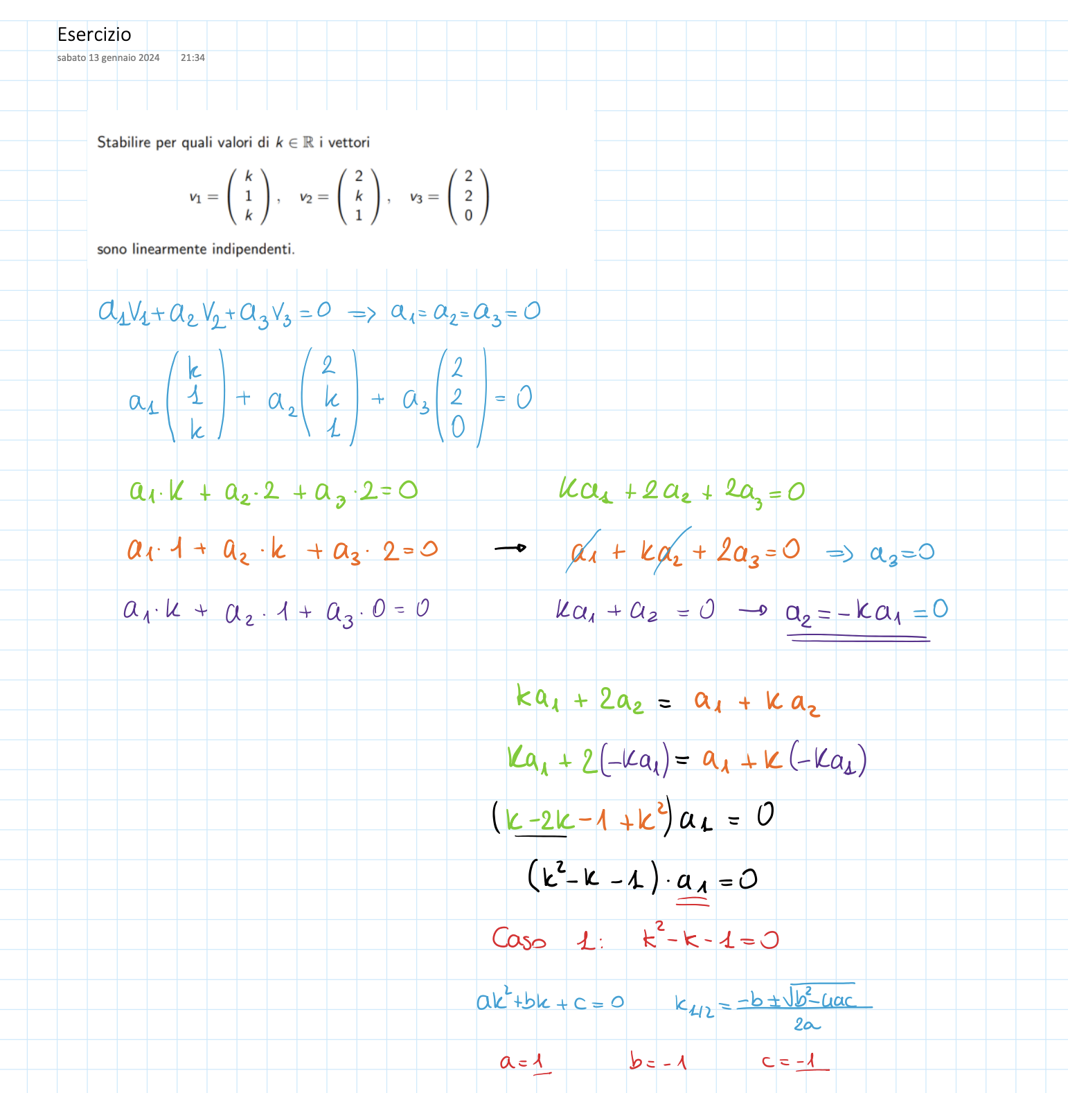 Esercizi del corso di Matematica