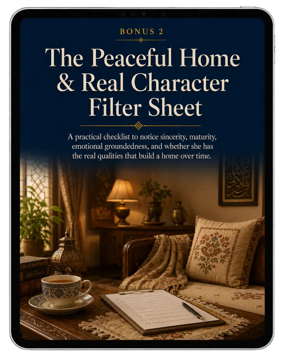 Peaceful Home & Real Character Filter Sheet