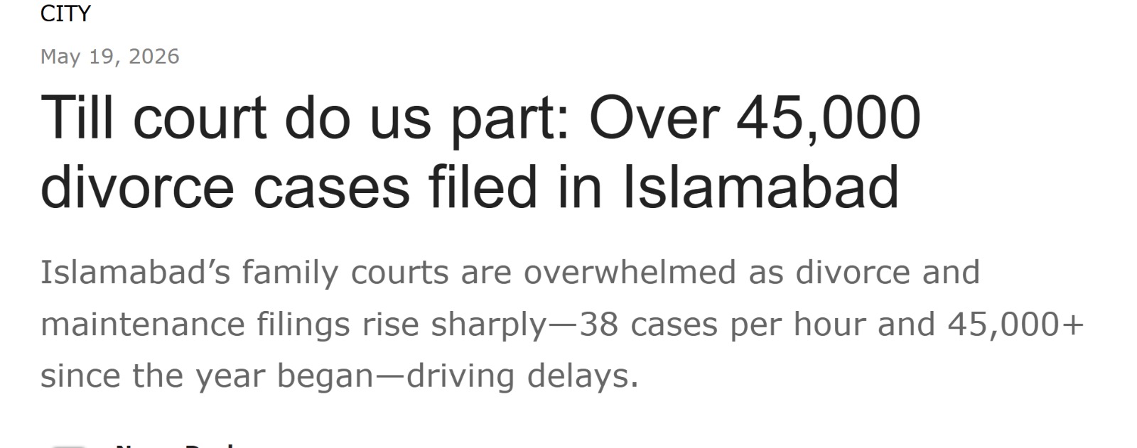 Pakistan family court cases
