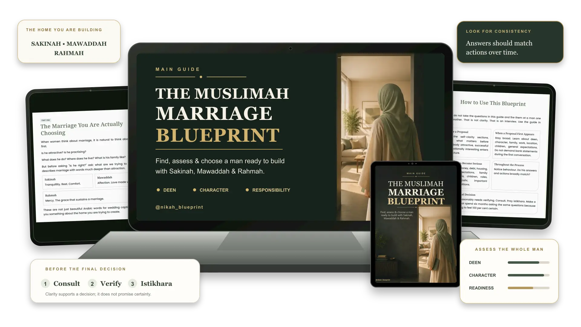 The Muslimah Marriage Blueprint digital guide mockup