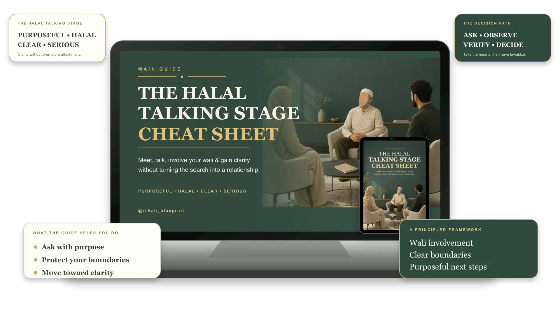 The Halal Talking Stage Cheat Sheet digital guide mockup