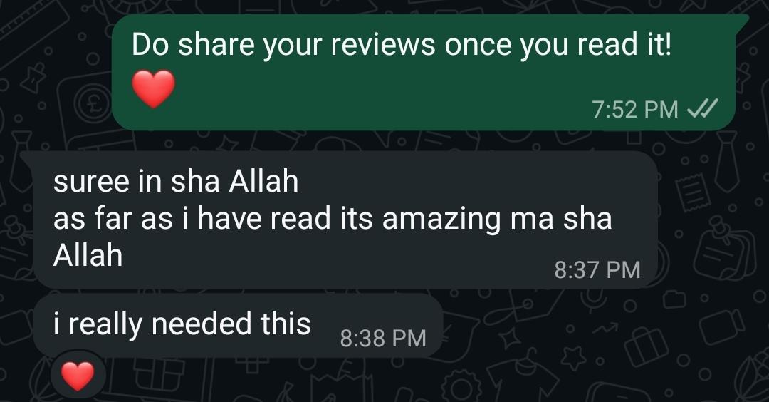 Reader testimonial saying the marriage guide is amazing and much needed